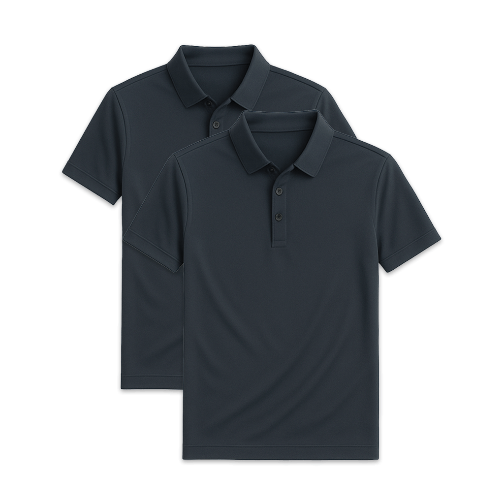 Conjunto - 2 Camisas Polos Seda Gelo