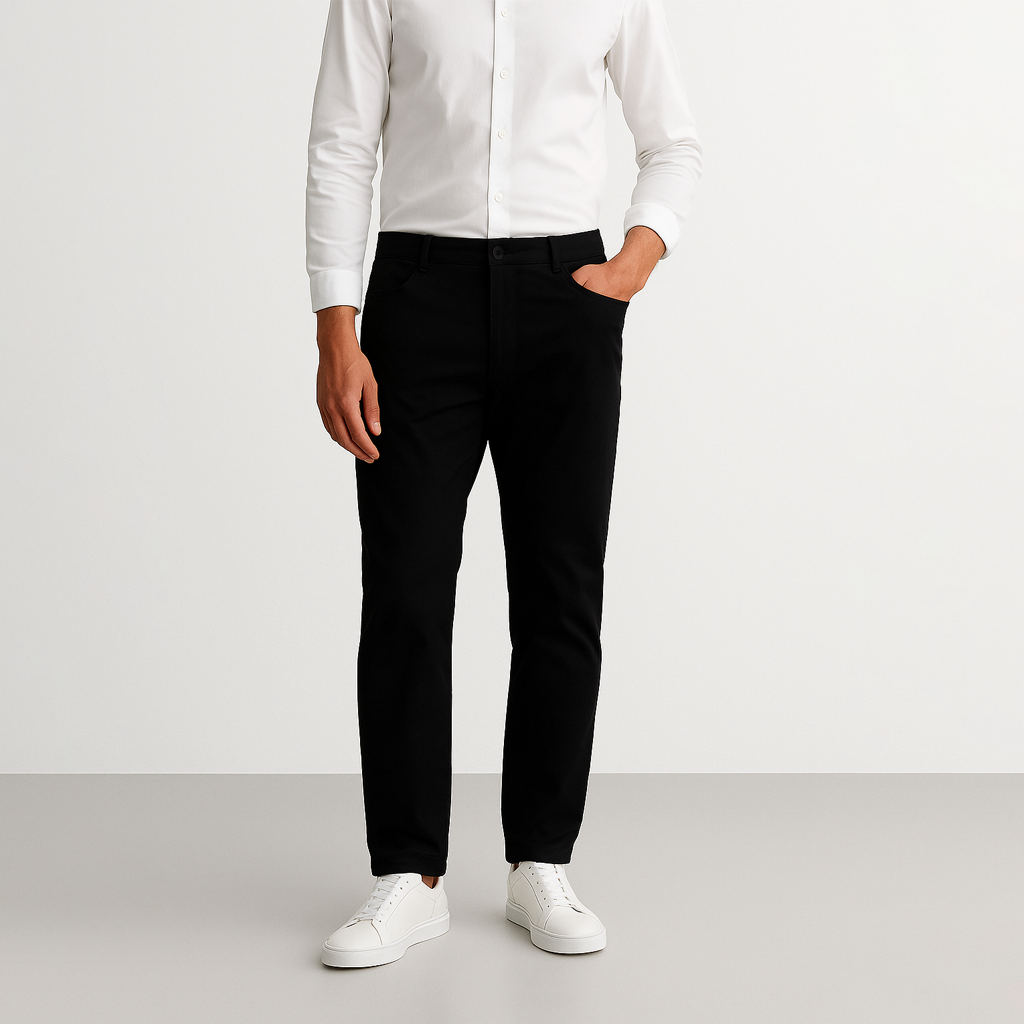 Calça Chino em Sarja Masculina - Linha Clássica