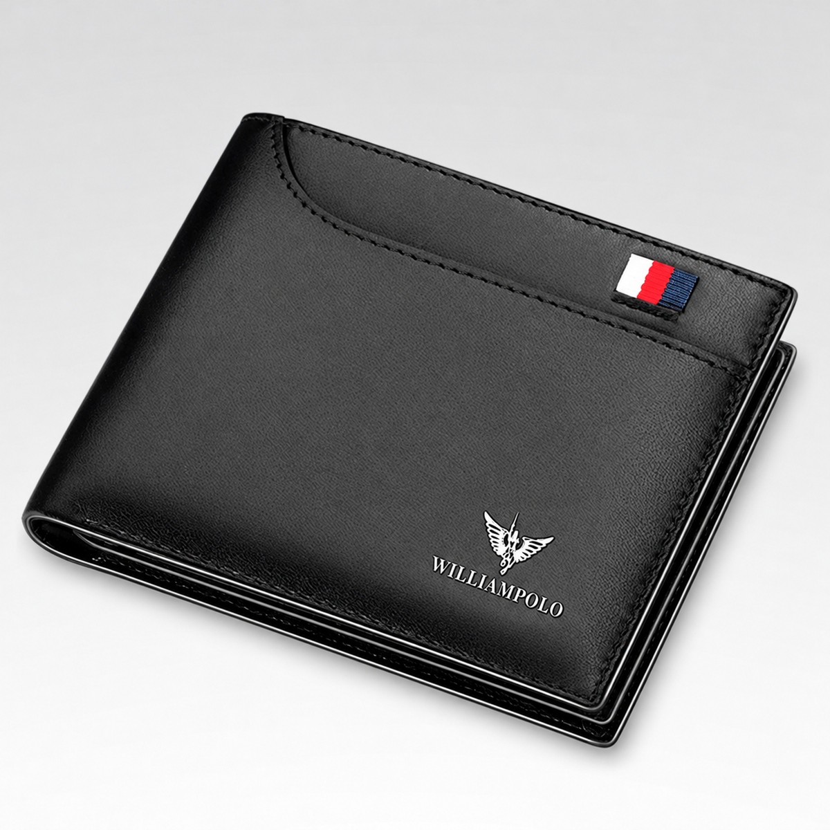 Carteira Masculina - William Polo — fundo cinza Rivello