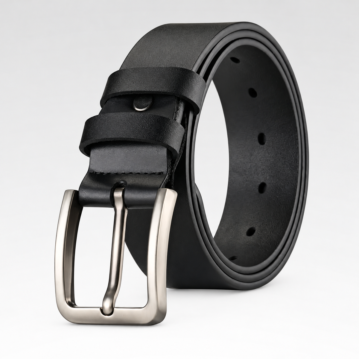 Cinto Masculino de Couro - Casual — fundo cinza Rivello