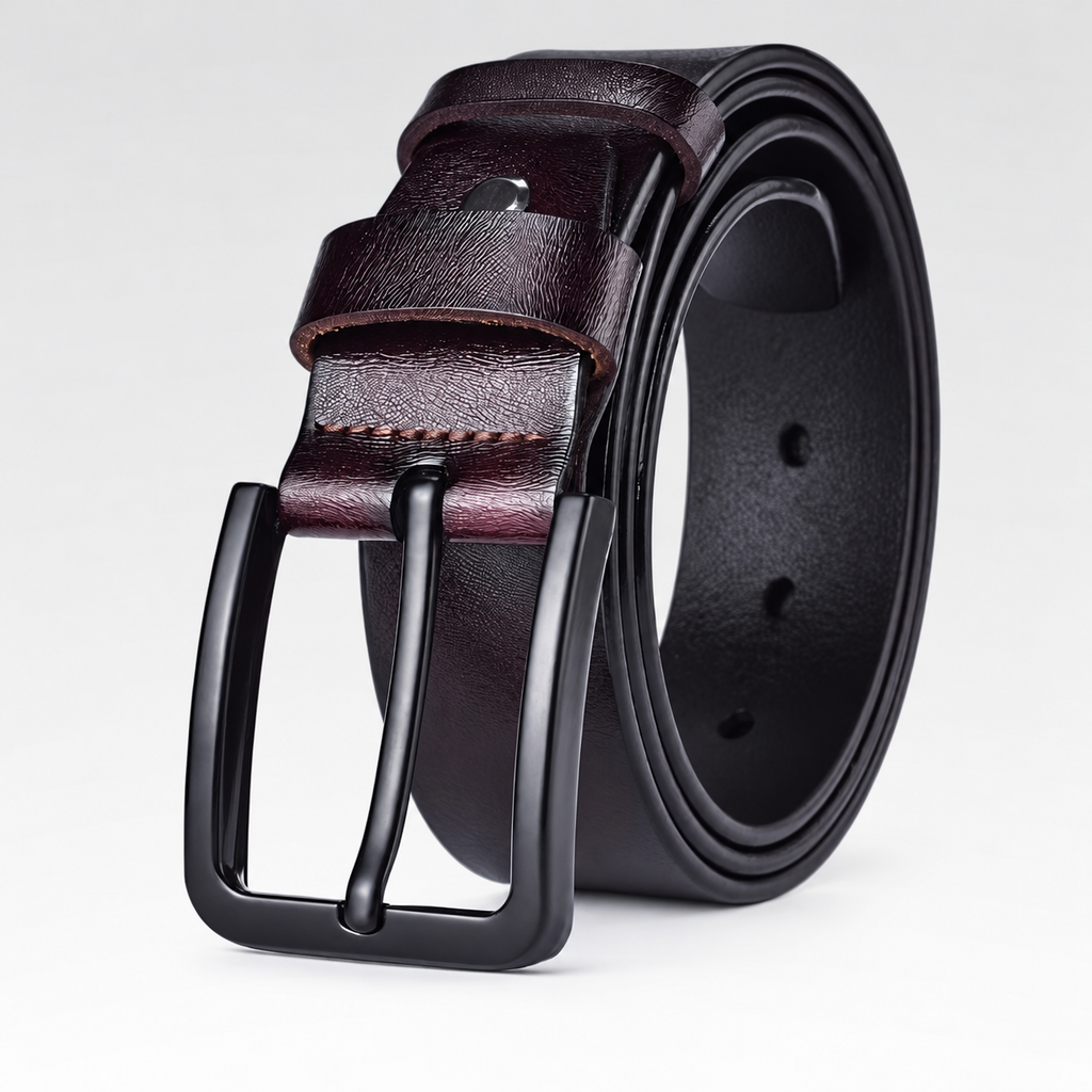 Cinto Masculino de Couro - Royal — fundo cinza Rivello