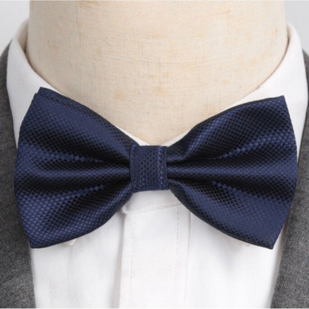 Gravata Borboleta Masculina - Trieste - cor Azul Escuro