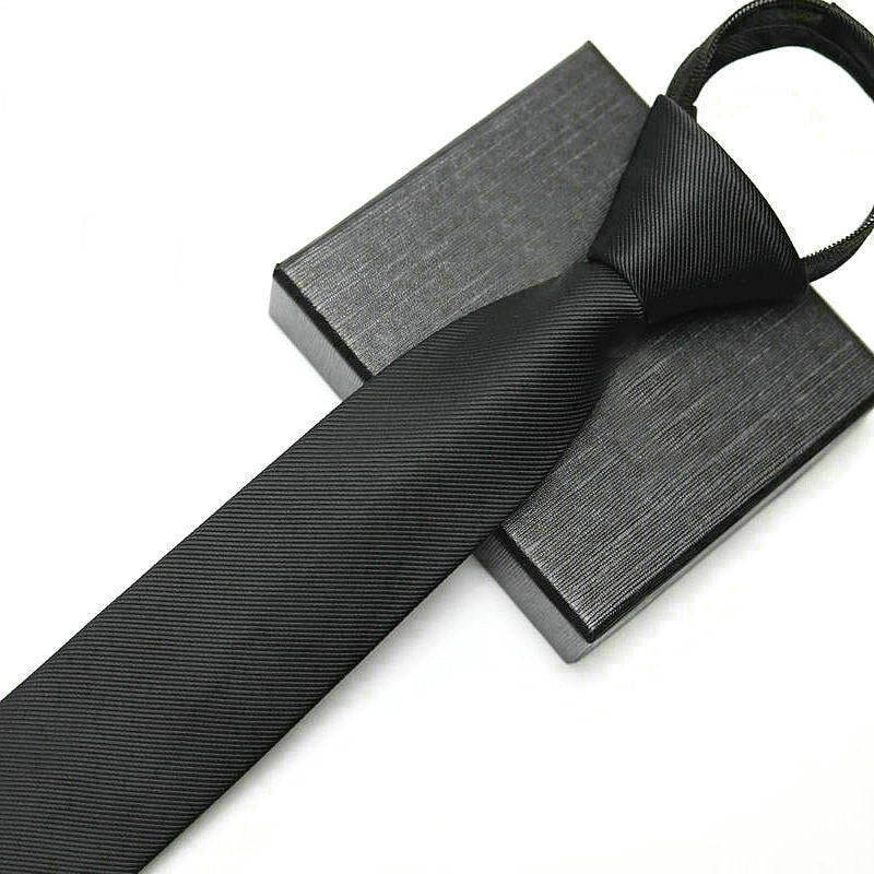Gravata Masculina 1200 Fios - Genova - cor Preta