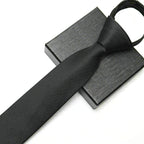 Gravata Masculina 1200 Fios - Genova - cor Preta