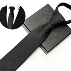 Gravata Masculina Slim - Parma - cor Preta