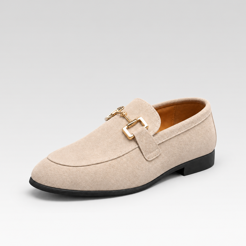 Loafer Masculino com Fivela - Corsini — fundo cinza Rivello