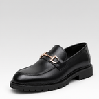 Loafer Masculino de Couro - Castelli — fundo cinza Rivello