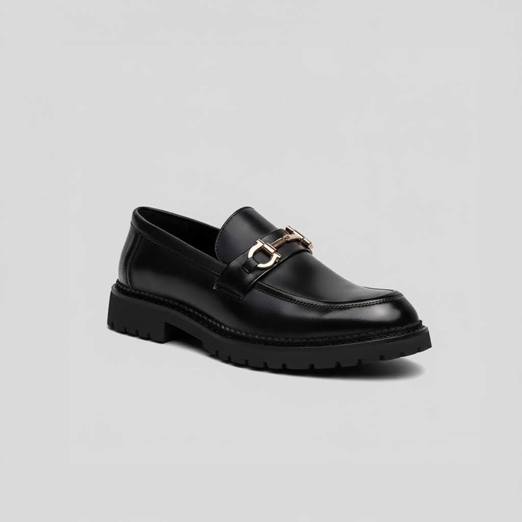 Loafer Masculino de Couro - Castelli - Preto - foto 9