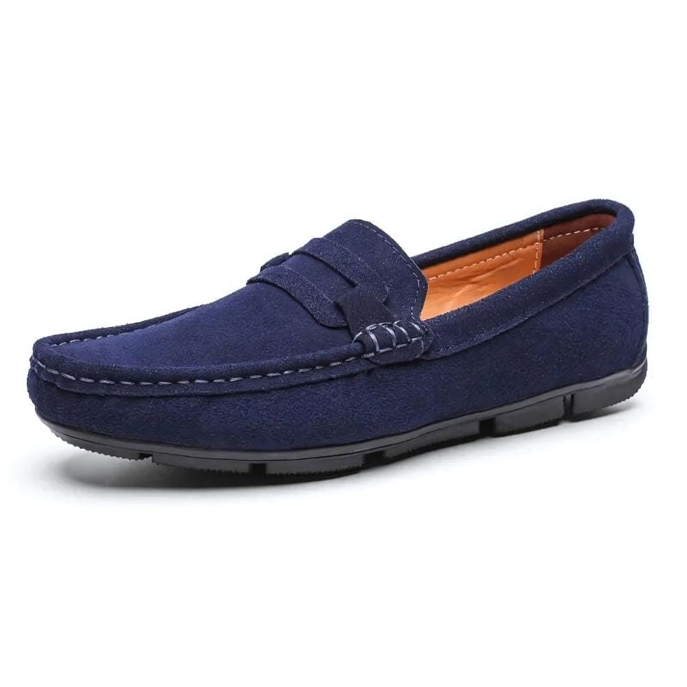 Mocassim Masculino de Camurça - Treviso - Azul - foto 7