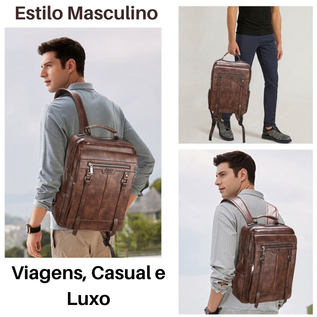 Mochila Executiva em Couro - Bergamo - foto 7
