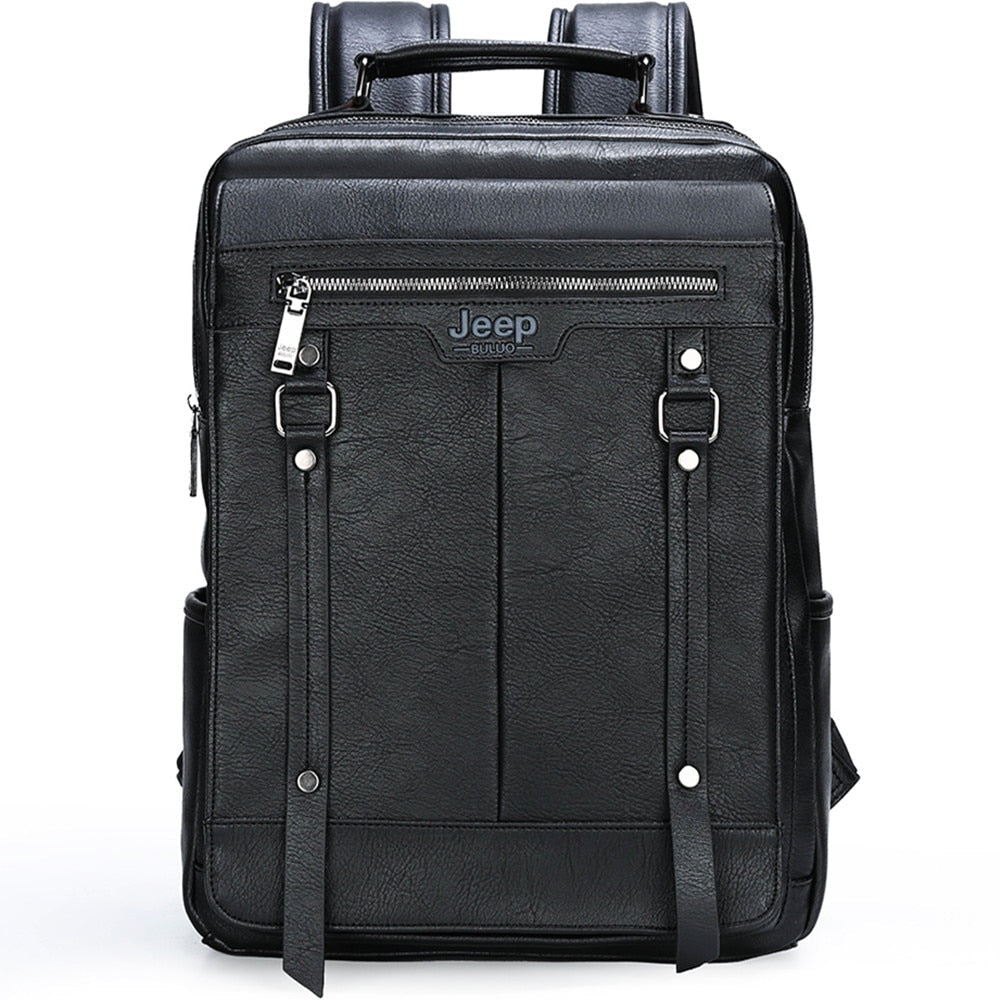 Mochila Executiva em Couro - Bergamo - Preto - foto 2