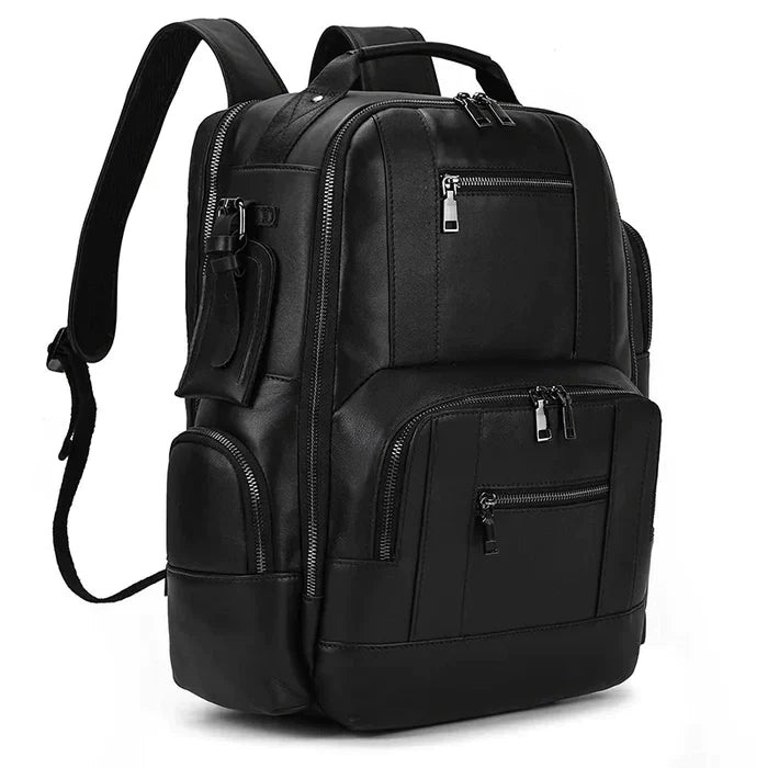 Mochila Executiva em Couro - Mantova - Preto - foto 2