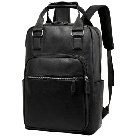Mochila Executiva em Couro - Pavia - Preto - foto 2