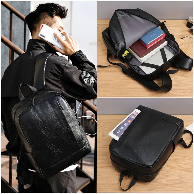 Mochila Executiva em Couro - Prato - foto 4