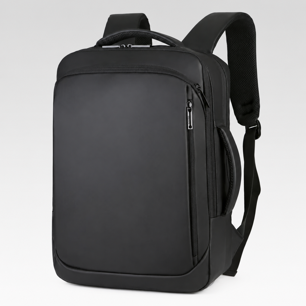Mochila Executiva Masculina - Gubbio — fundo cinza Rivello