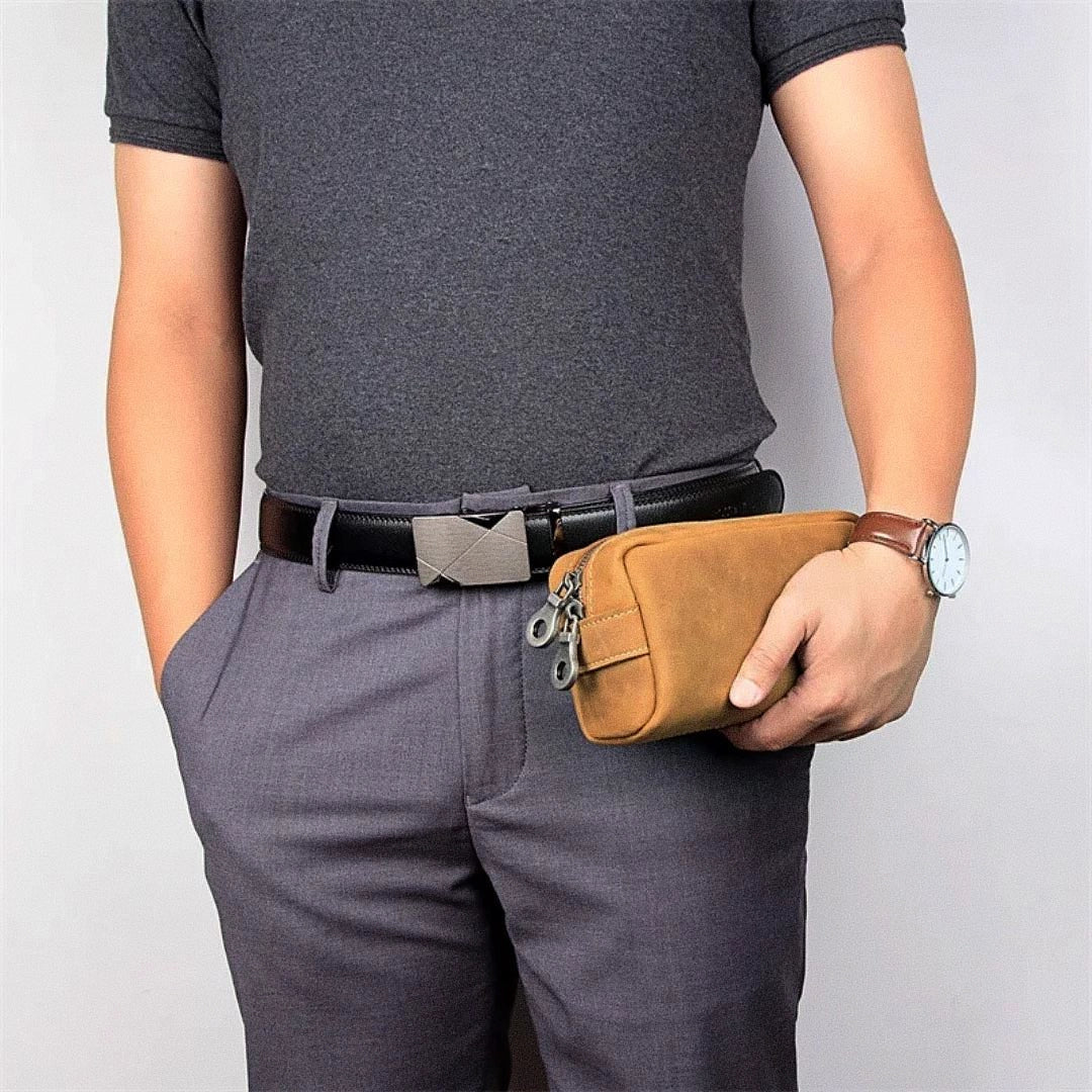 Nécessaire Masculina em Couro - Como - foto 6