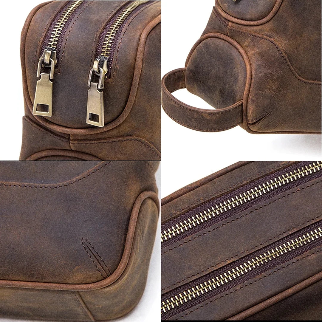 Nécessaire Masculina em Couro - Fabriano - foto 4