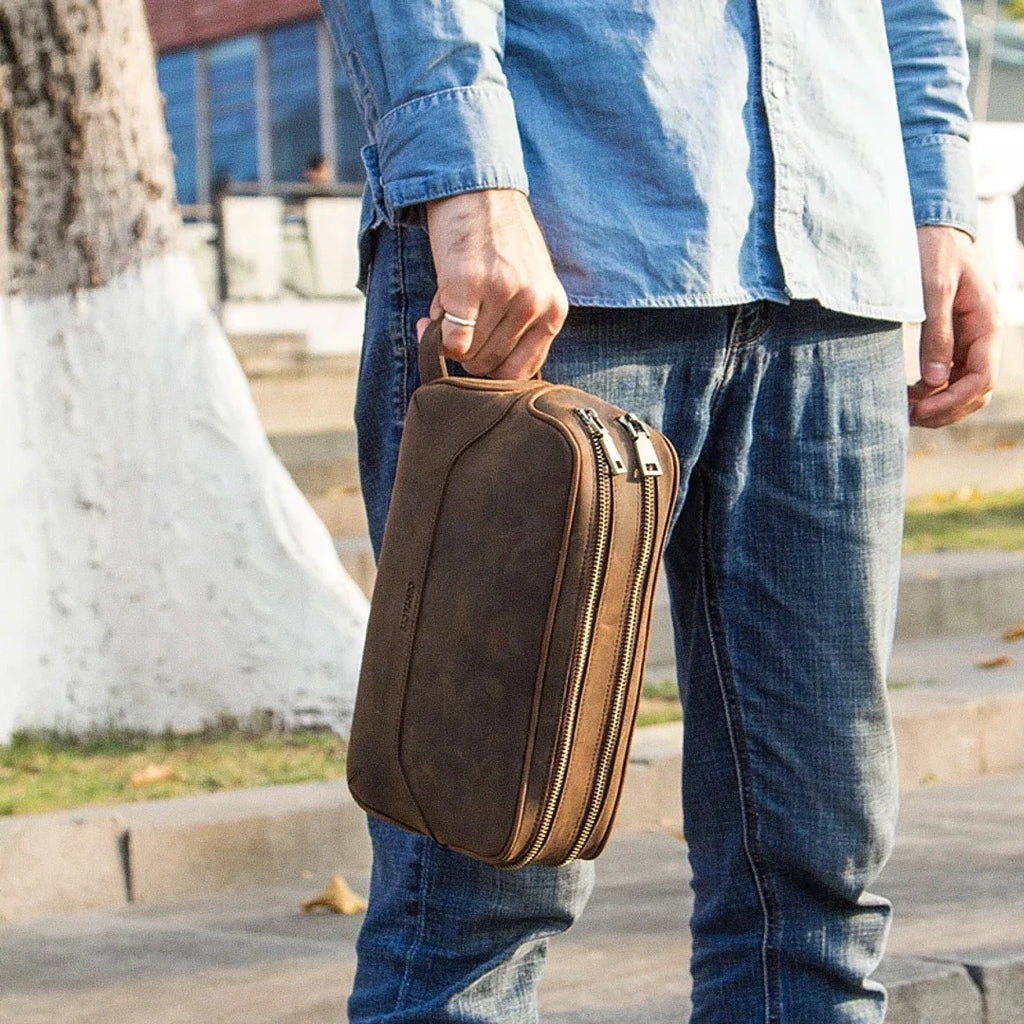 Nécessaire Masculina em Couro - Fabriano - foto 6