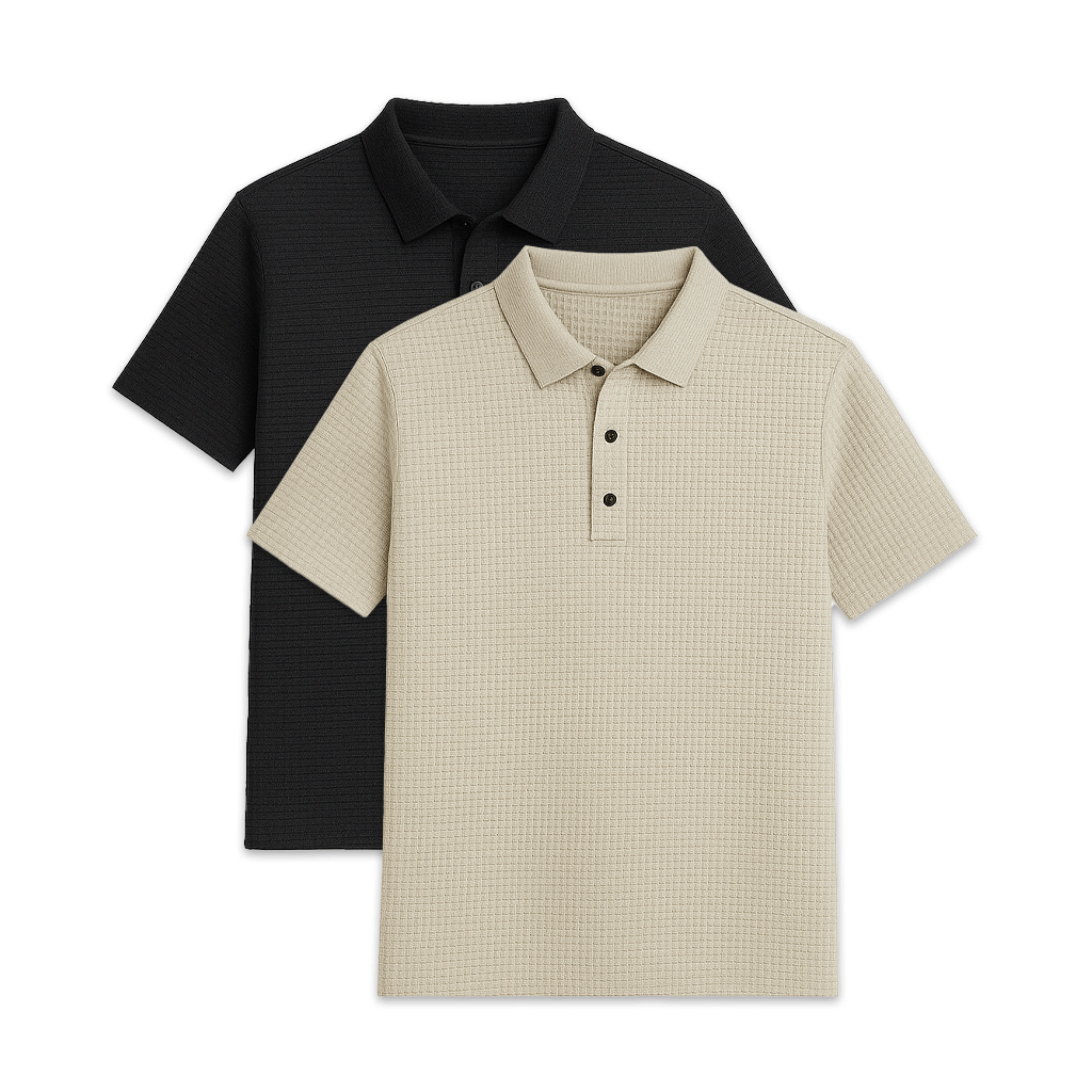 Conjunto - 2 Camisas Polos Texturizadas