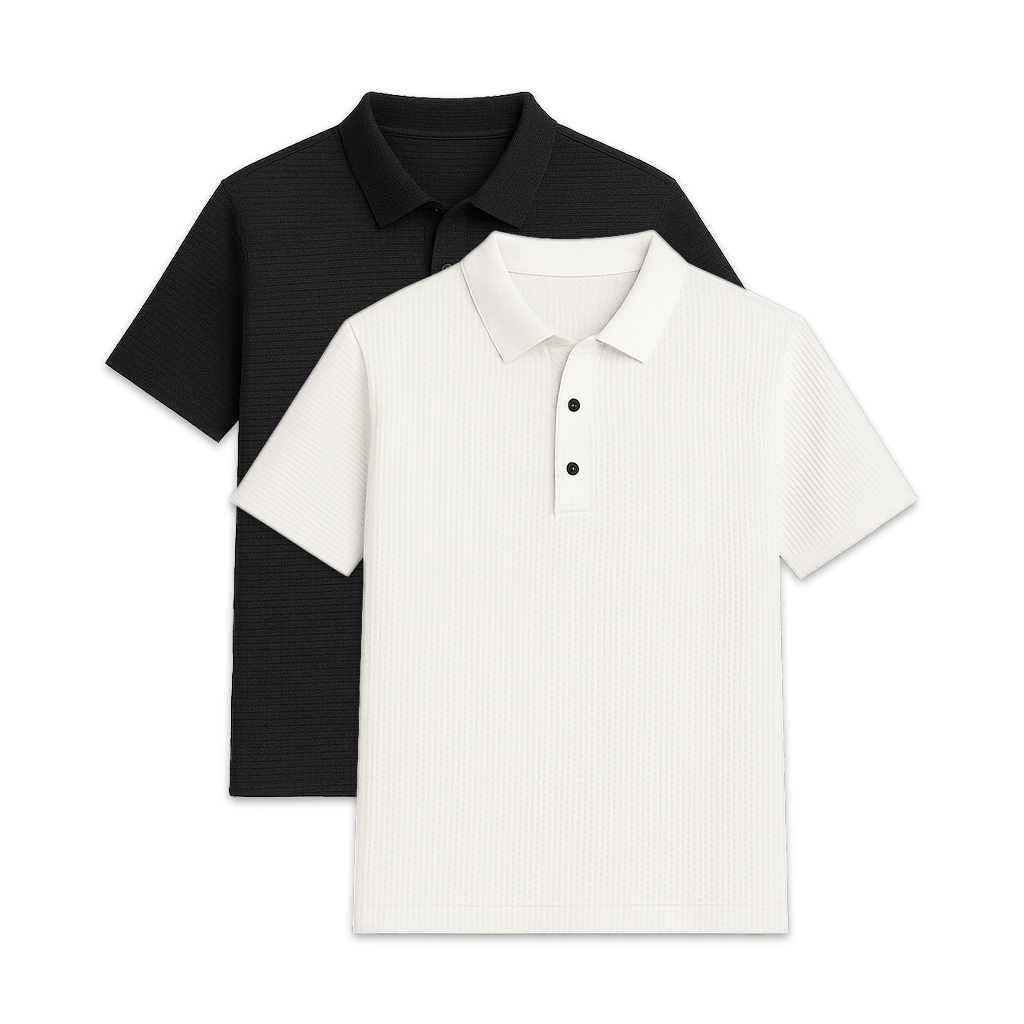 Conjunto - 2 Camisas Polos Texturizadas