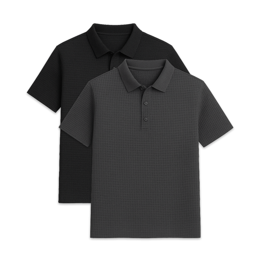 Conjunto - 2 Camisas Polos Texturizadas