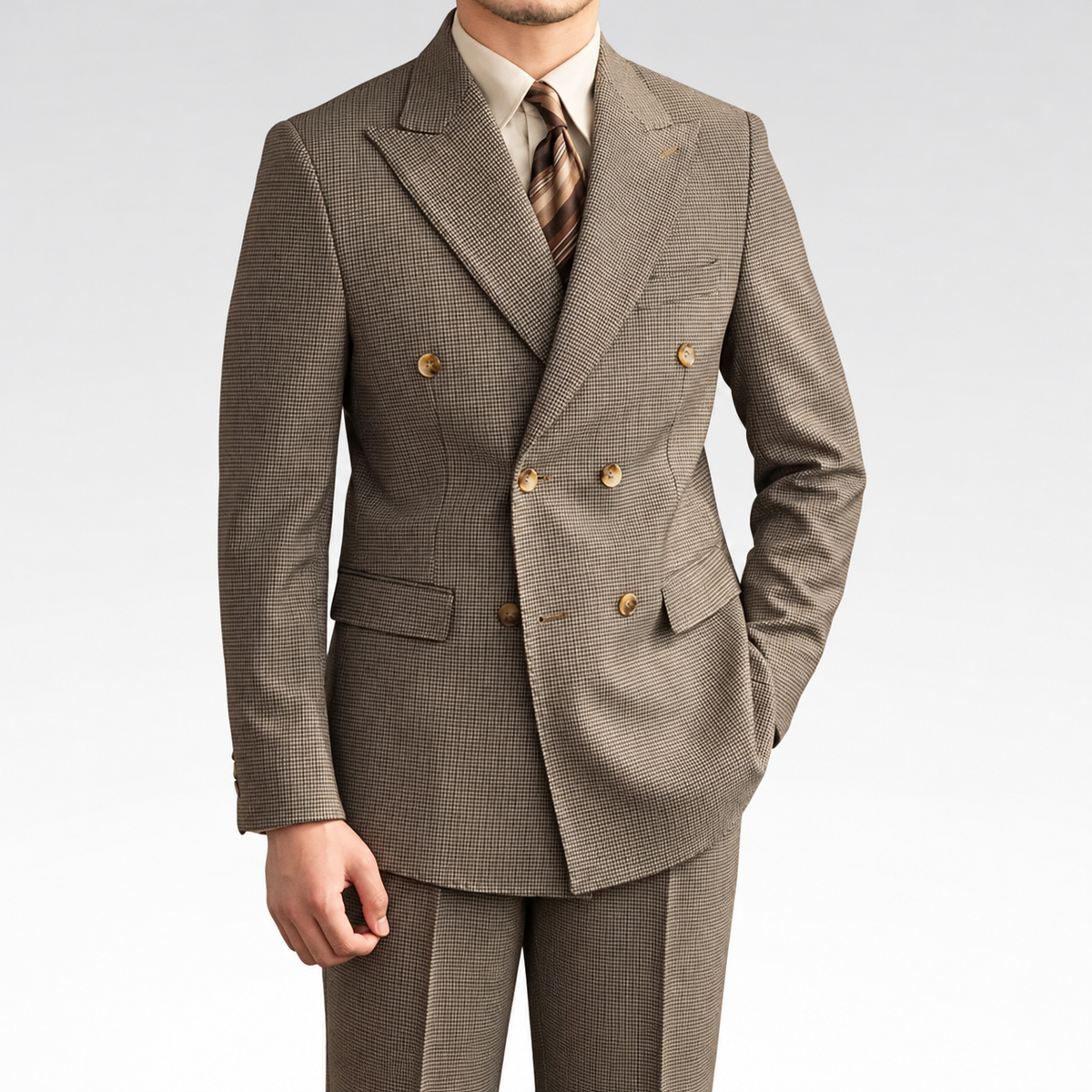 Blazer Masculino Transpassado - Lyon — fundo cinza