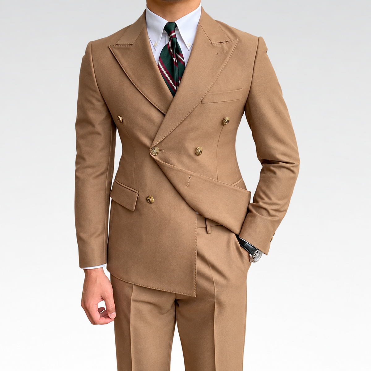 Blazer Transpassado Masculino - Milano — fundo cinza