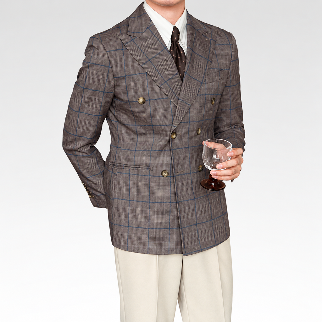 Blazer Masculino Transpassado - Palermo — fundo cinza