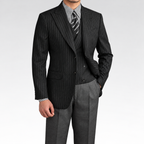 Blazer Masculino Listrado - Torino — fundo cinza