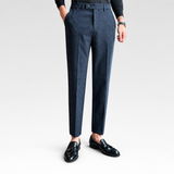 Calça Alfaiataria Masculina - Azul/Cinza