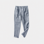 Calça Masculina de Linho - Capri — fundo cinza