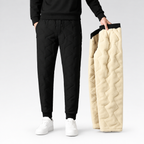 Calça Masculina - Forrada em Lã — fundo cinza