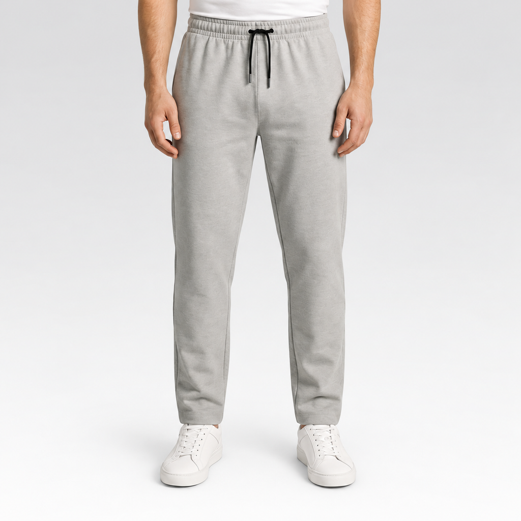 Calça Moletom Masculina - Confort — fundo cinza