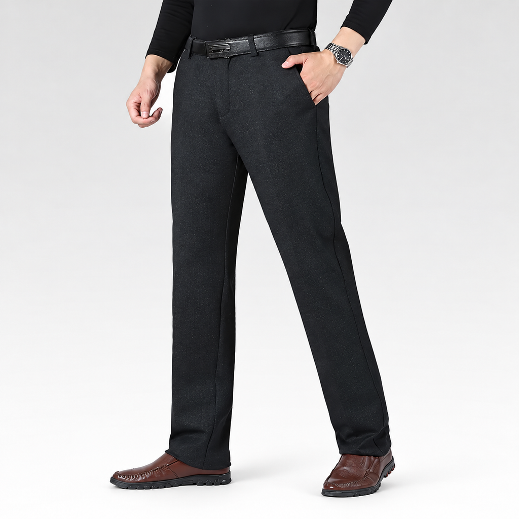 Calça Social Masculina - Elegance — fundo cinza