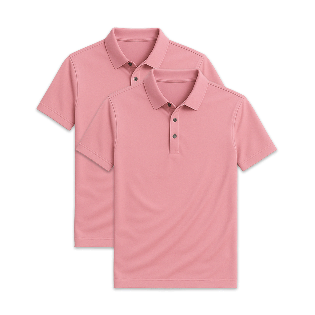 Conjunto - 2 Camisas Polos Seda Gelo