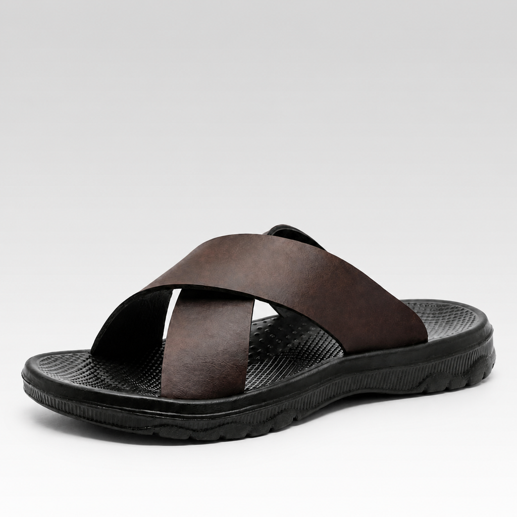 Sandália Masculina - Gaeta — fundo cinza Rivello