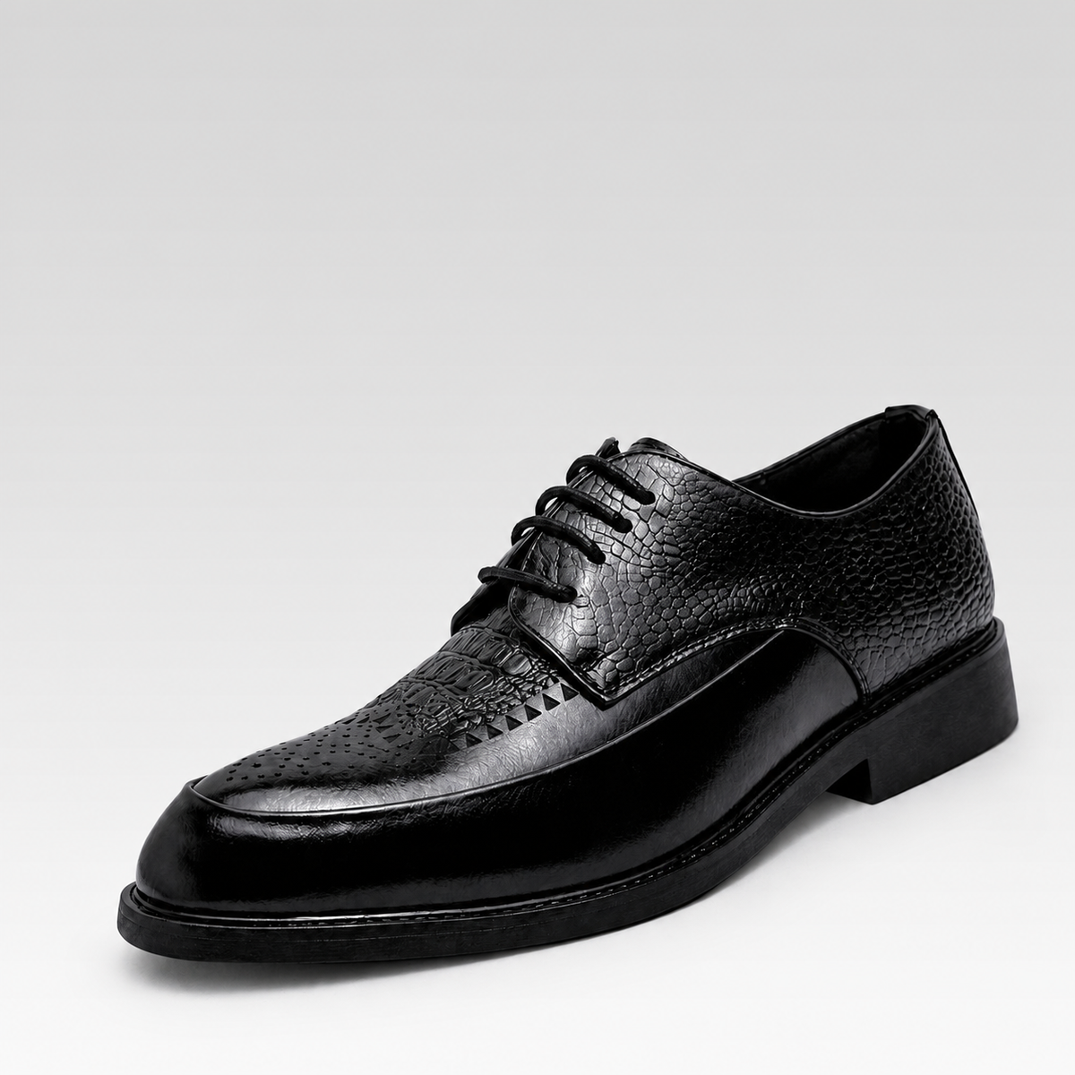 Sapato Derby Masculino - Caruso — fundo cinza Rivello