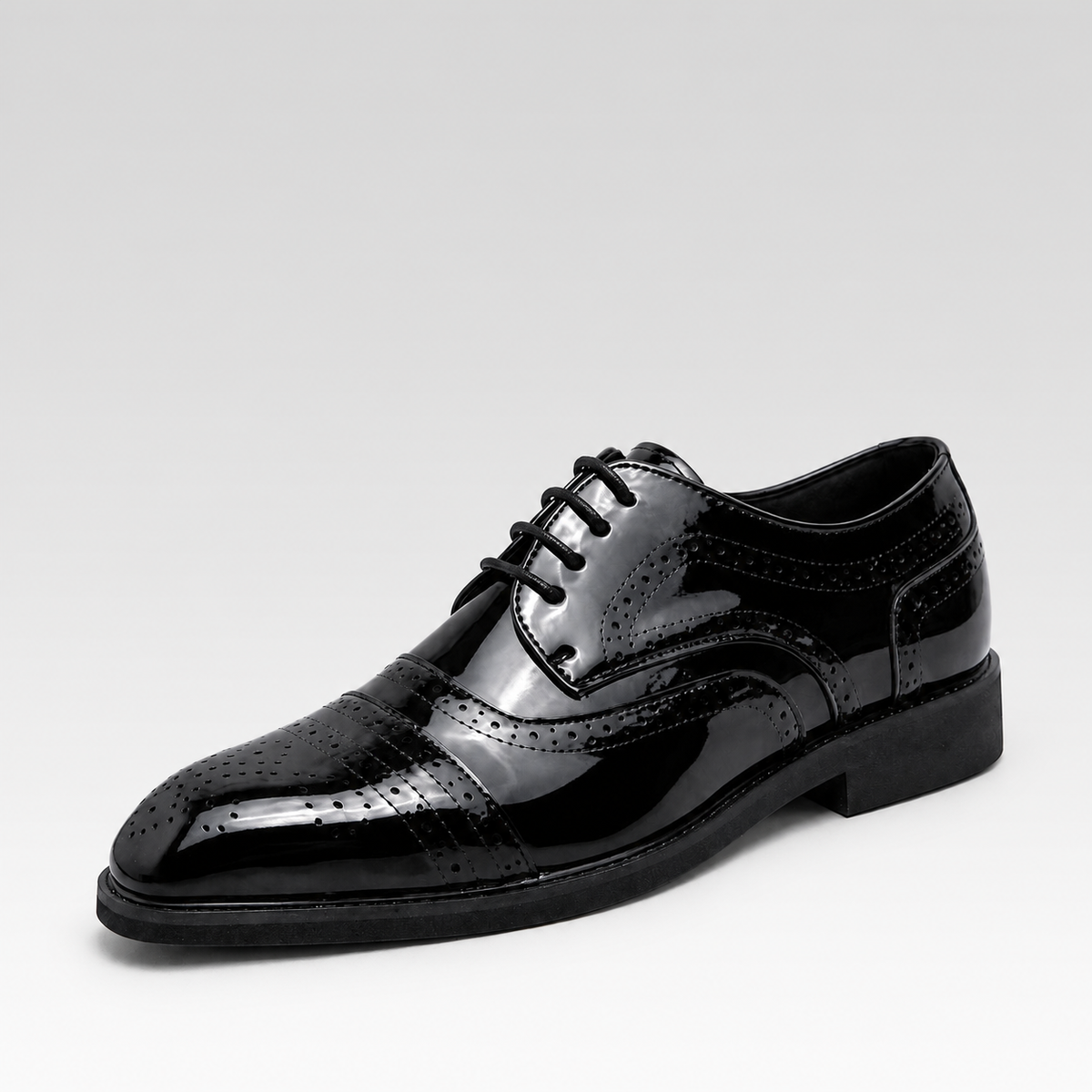 Sapato Derby Masculino de Couro - Raffaello — fundo cinza Rivello