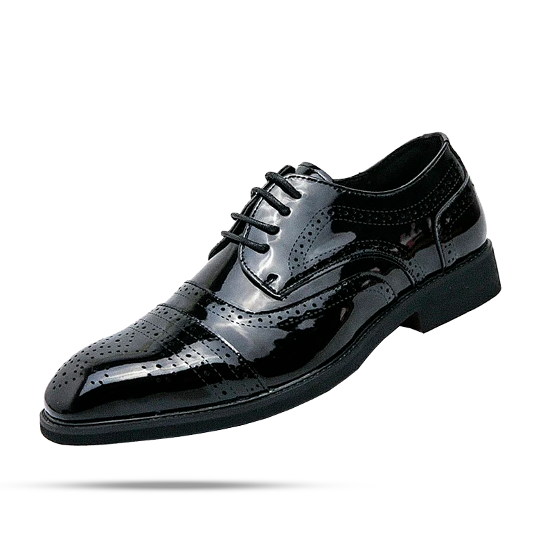 Sapato Derby Masculino de Couro - Raffaello - Preto - foto 6
