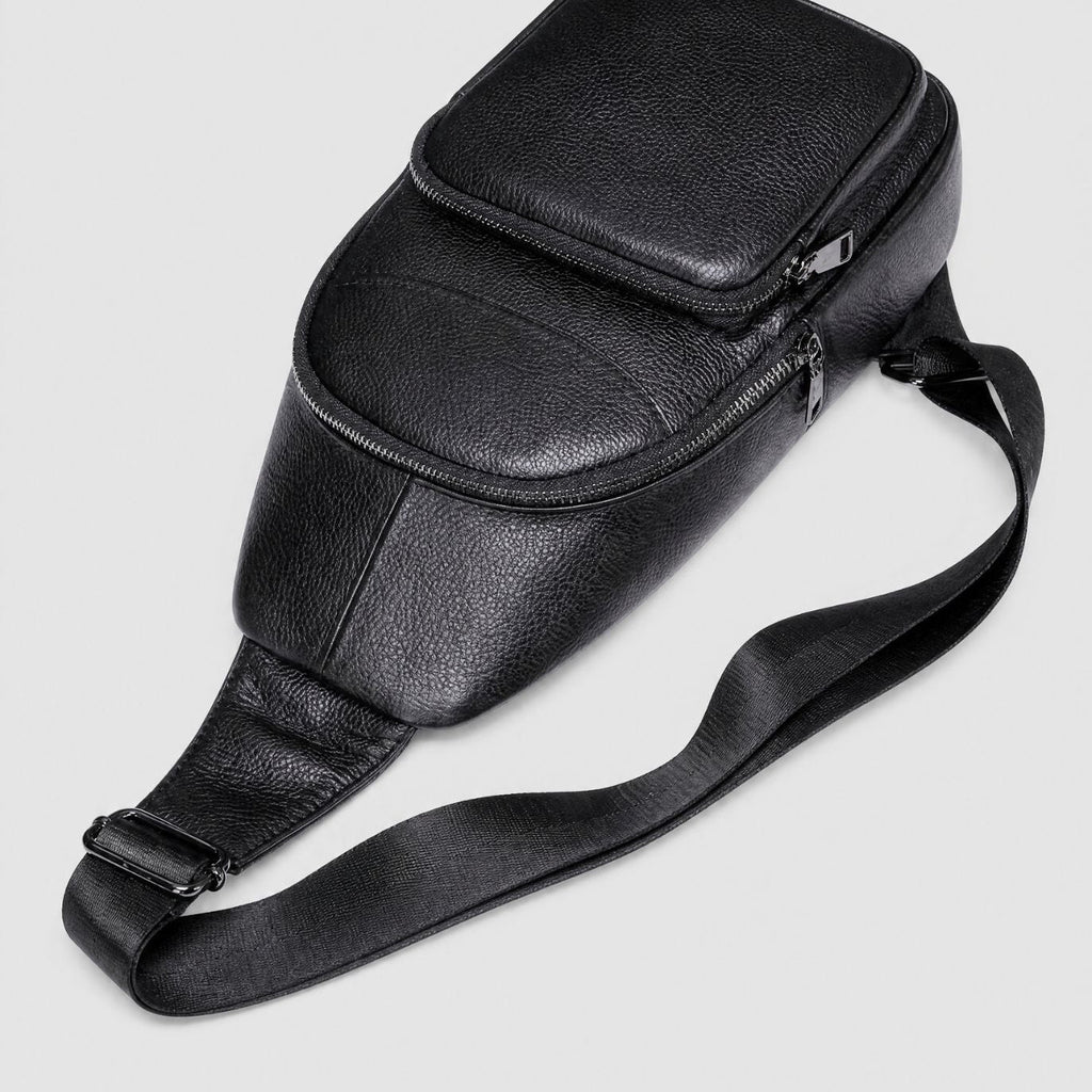 Shoulder Bag Masculina em Couro - Bari - foto 3
