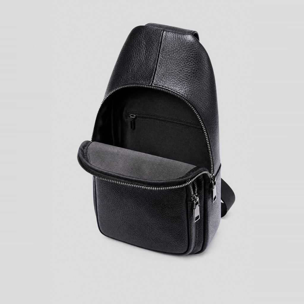 Shoulder Bag Masculina em Couro - Bari - foto 4