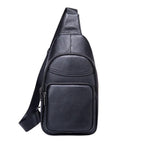Shoulder Bag Masculina em Couro - Bari - Preto - foto 6