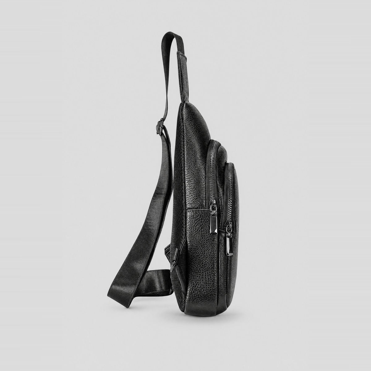 Shoulder Bag Masculina em Couro - Lecce - foto 4