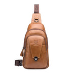 Shoulder Bag Masculina em Couro - Noto - Caramelo - foto 8