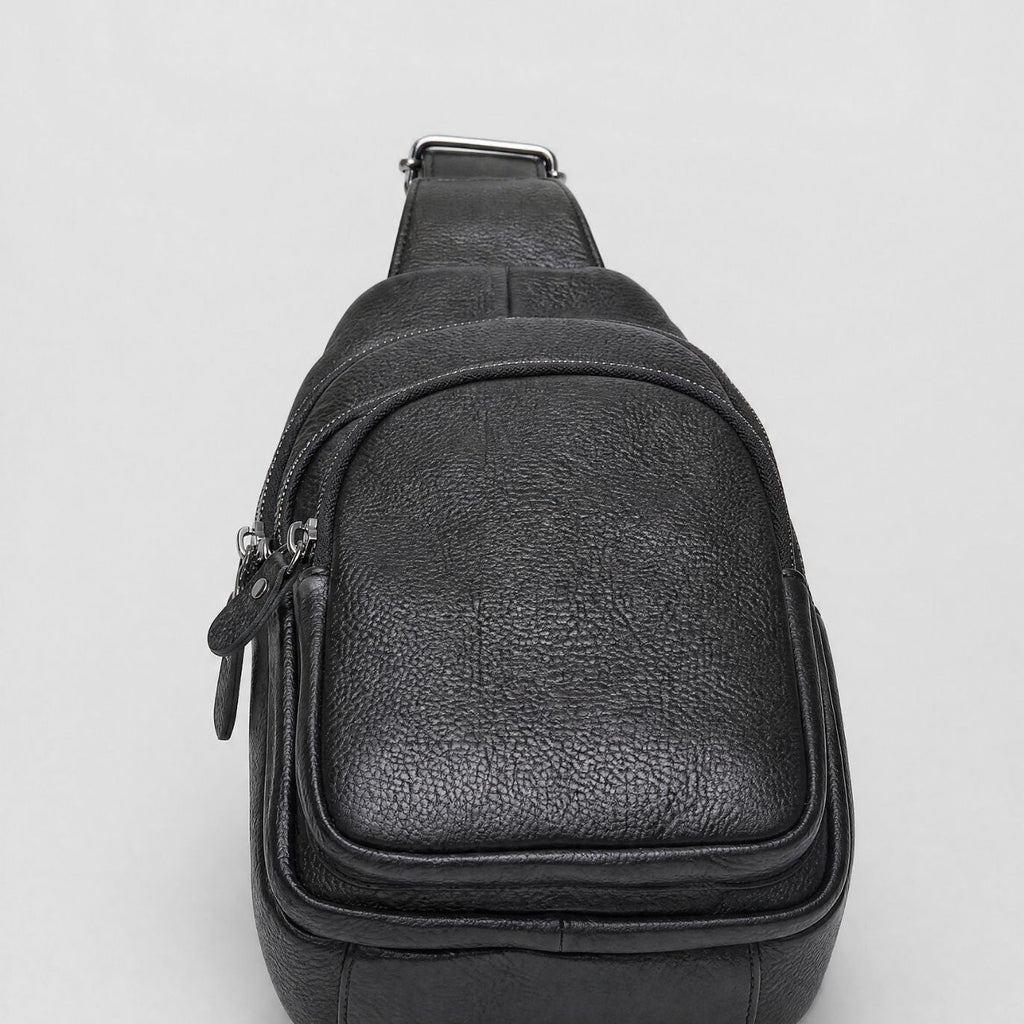 Shoulder Bag Masculina em Couro - Trani - foto 3