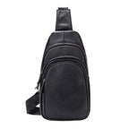 Shoulder Bag Masculina em Couro - Trani - Preto - foto 6