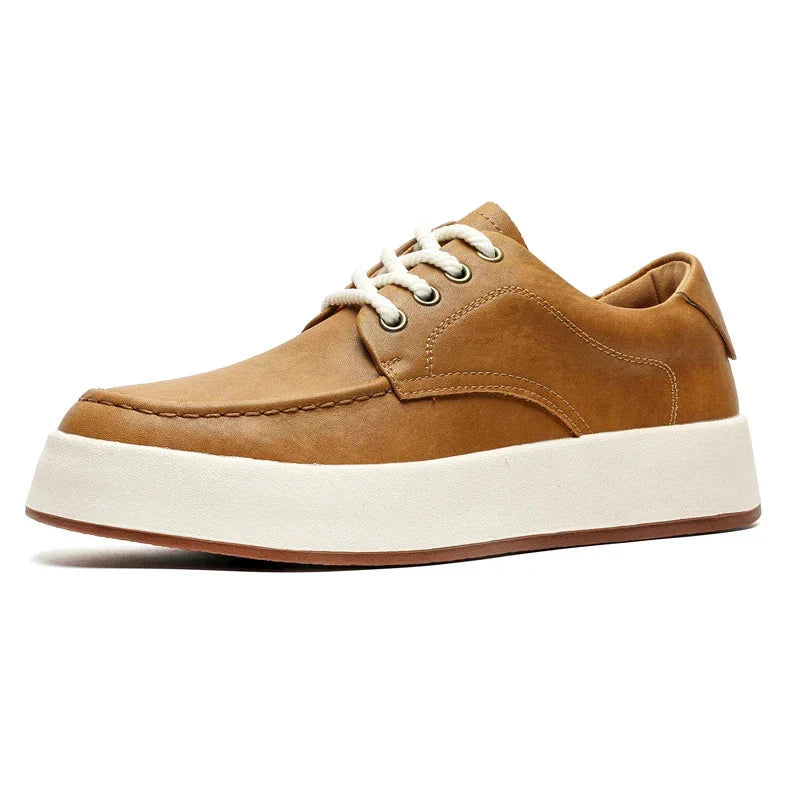 Tênis Casual Masculino de Couro - Modena - Caramelo - foto 7