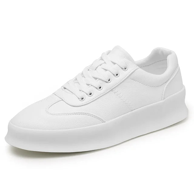 Tênis Casual Masculino de Couro - Pisa - Branco - foto 8