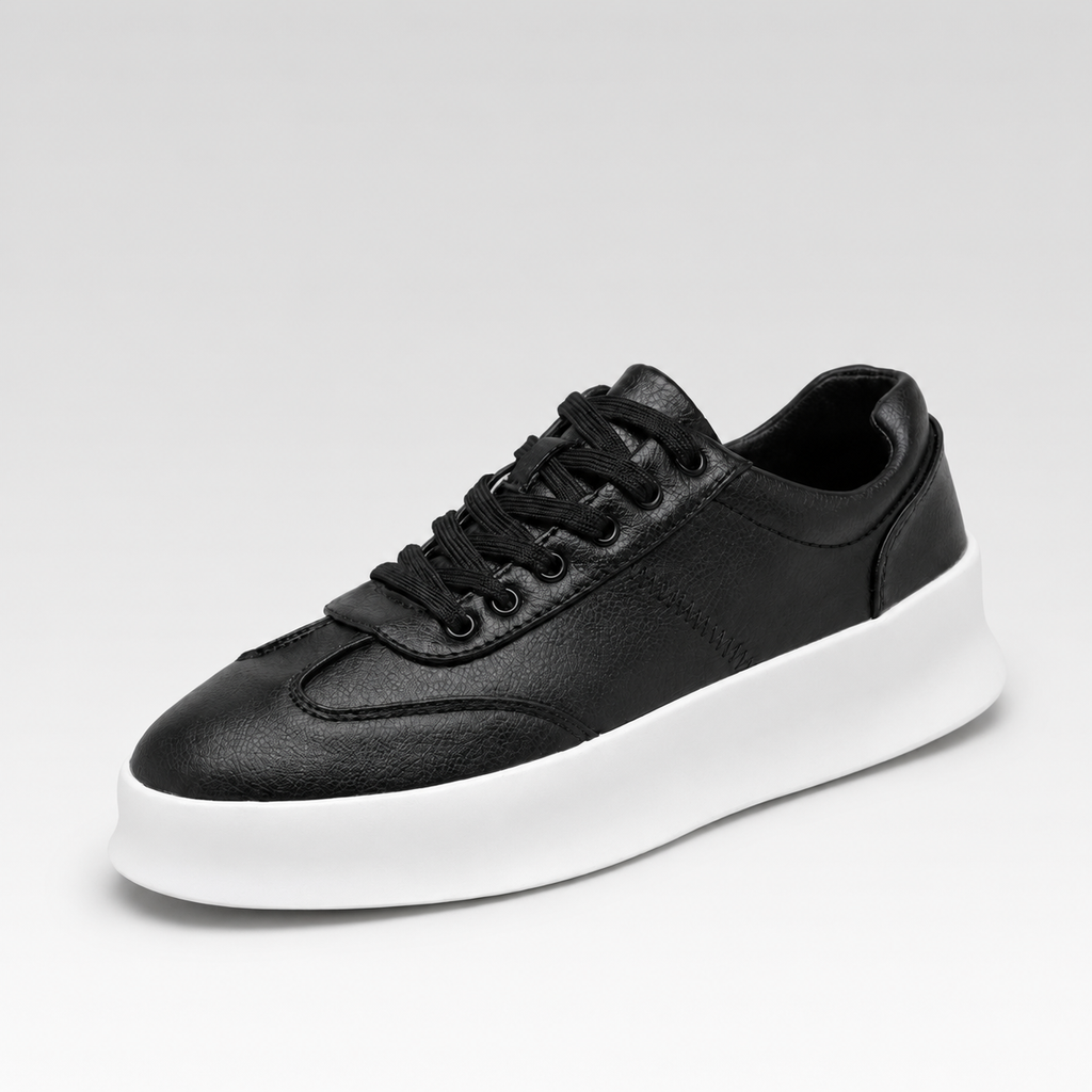 Tênis Casual Masculino de Couro - Pisa — fundo cinza Rivello