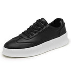 Tênis Casual Masculino de Couro - Pisa - Preto - foto 7